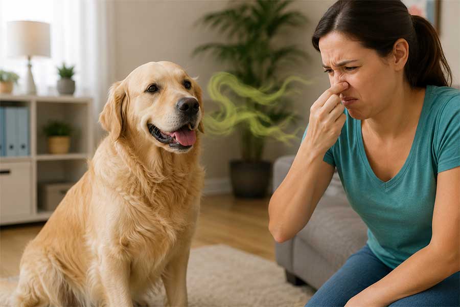 why-does-my-dog-smell-img Why Your Dog Smells Worse in Summer And What That Odor Is Trying to Tell You